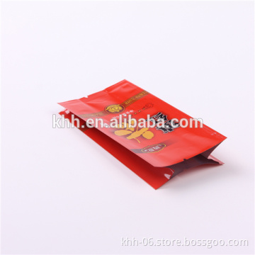 color printed aluminum foil gusset bag for tea